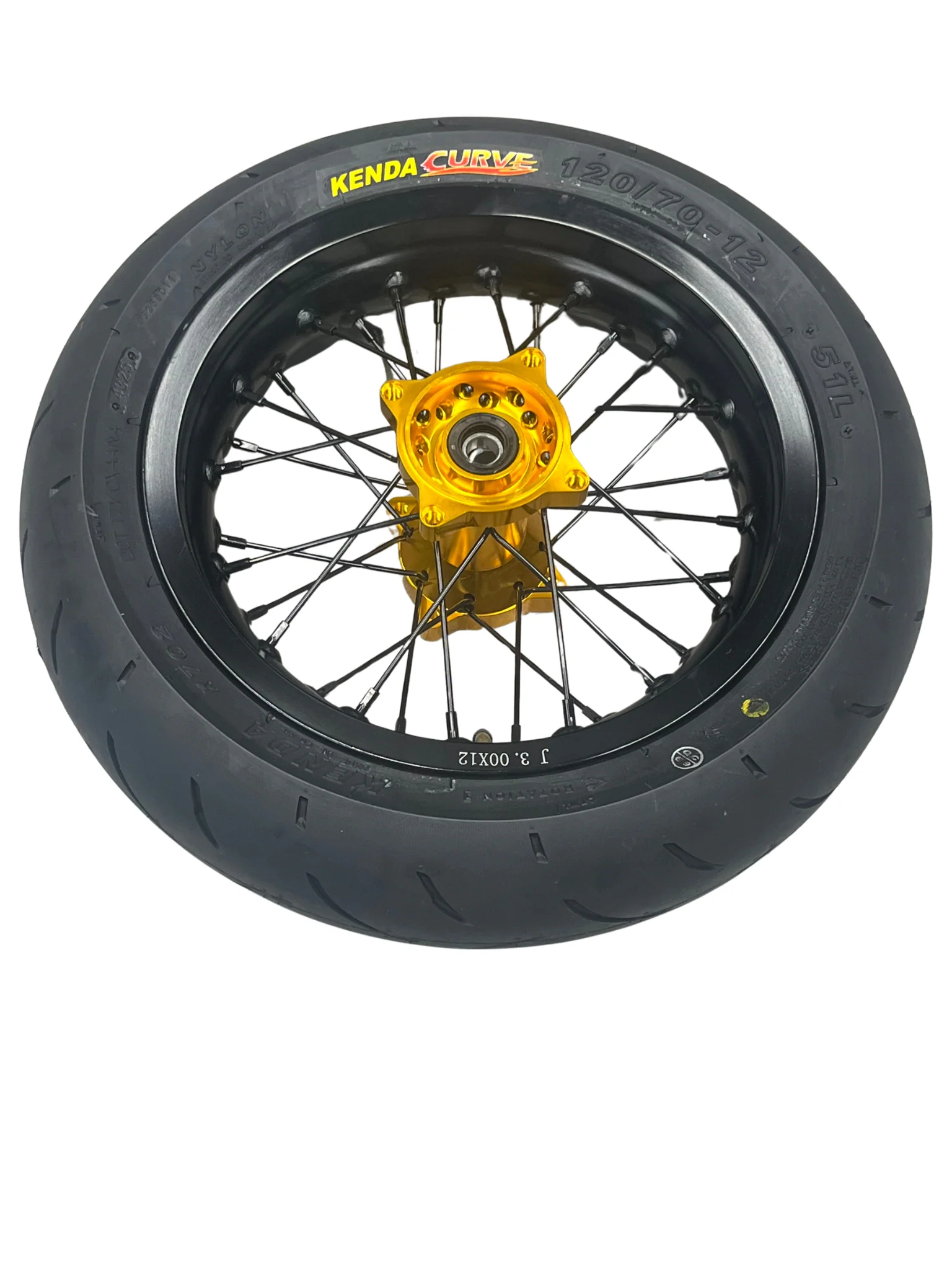 Razor MX or SX 12" Rear Supermoto Wheel Kit with CNC Aluminum Hub - Image 3