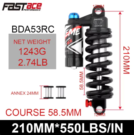 Fastace BDA53RC Rear Shock - Image 6
